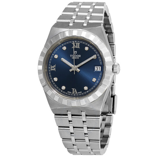 Royal Diamond Blue Sunray Dial Ladies Watch