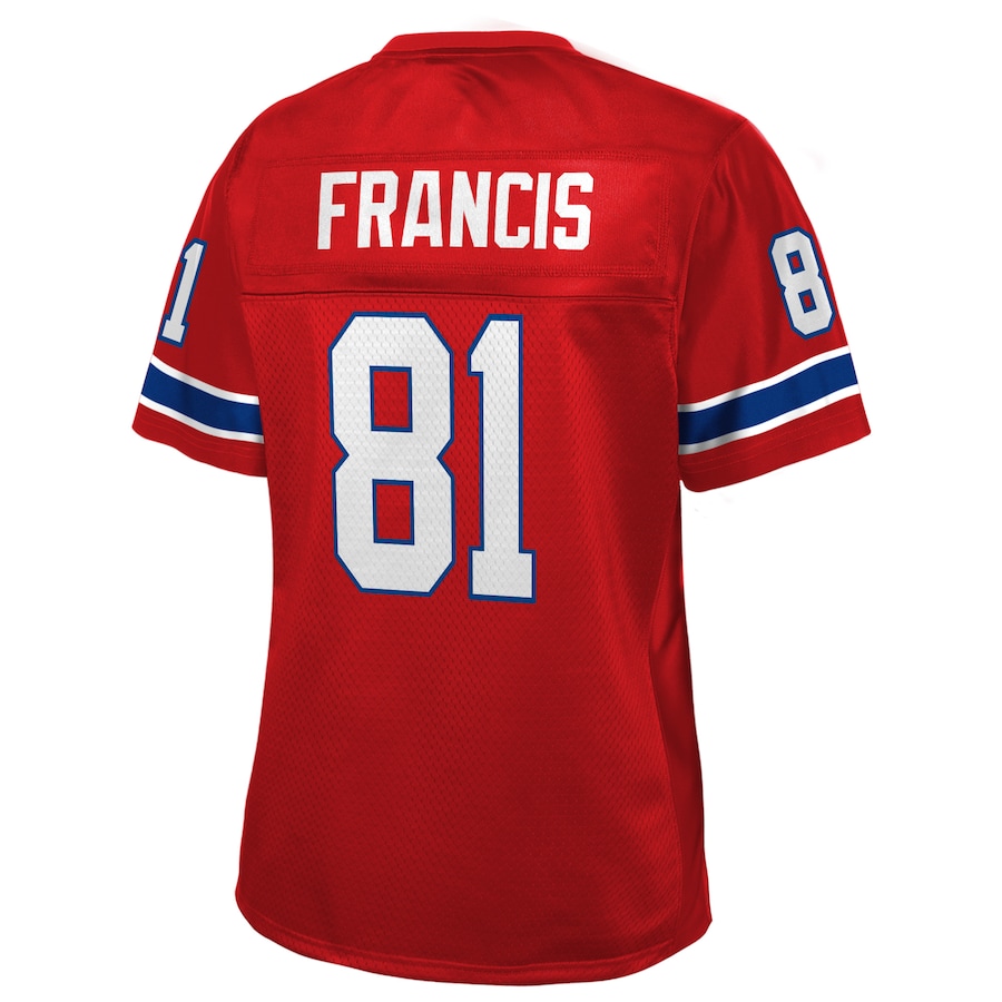 Russ Francis New England Patriots NFL Pro Line Women’s Retired Player Jersey – Red