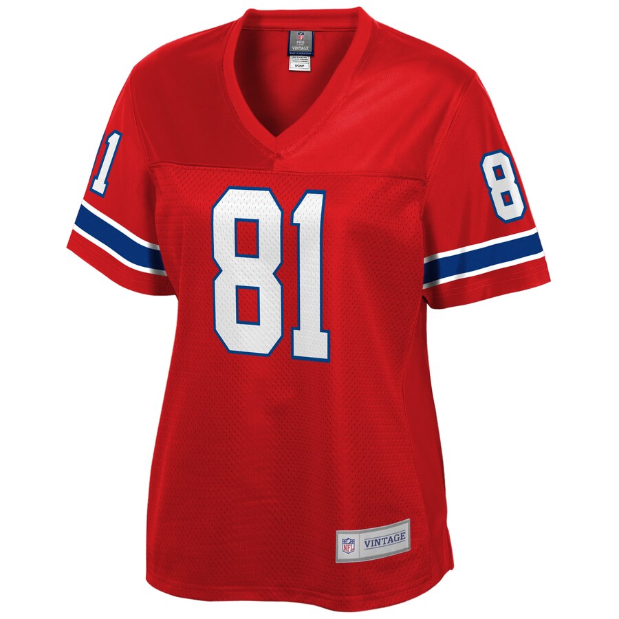 Russ Francis New England Patriots NFL Pro Line Women’s Retired Player Jersey – Red