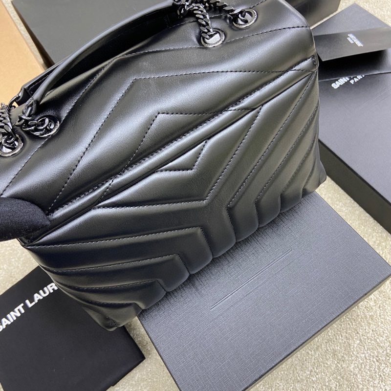 Saint Laurent LOULOU SMALL CHAIN BAG IN “Y” QUILTED