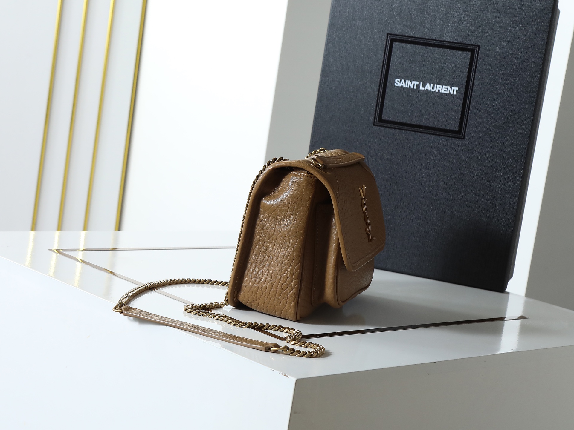 Saint Laurent Mini Leather Niki Shoulder Bag