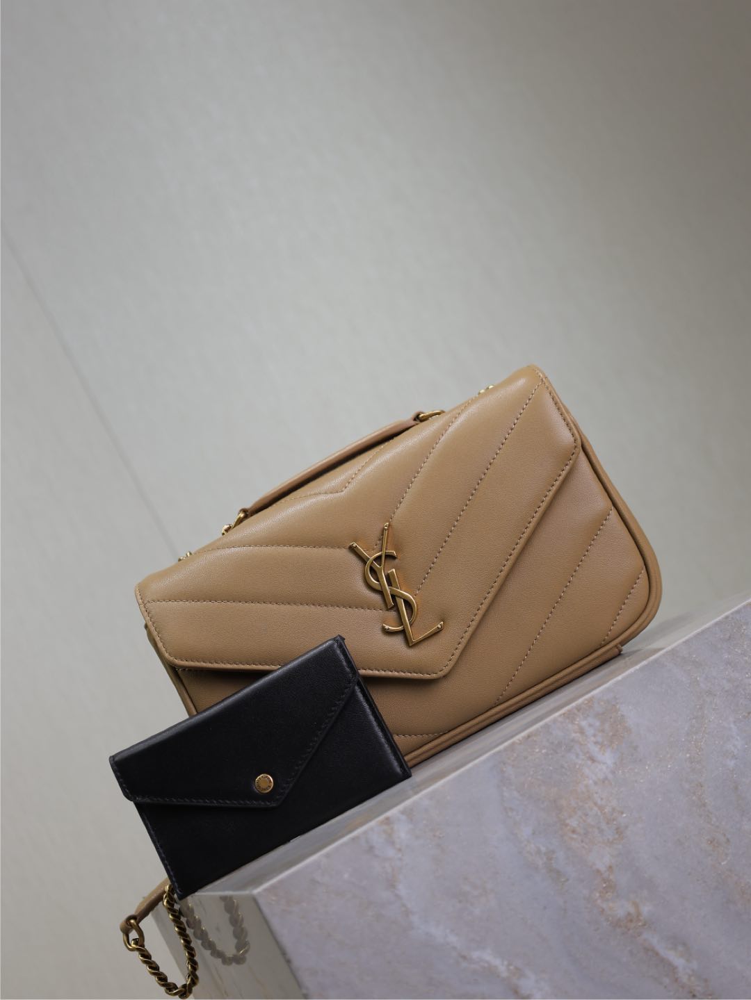 Saint Laurent Mini Loulou Crossbody Bag