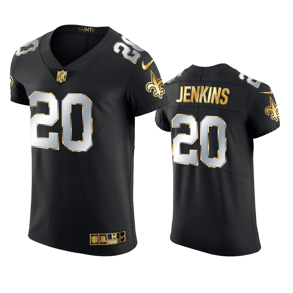 Saints Janoris Jenkins Golden Edition Black Elite Jersey