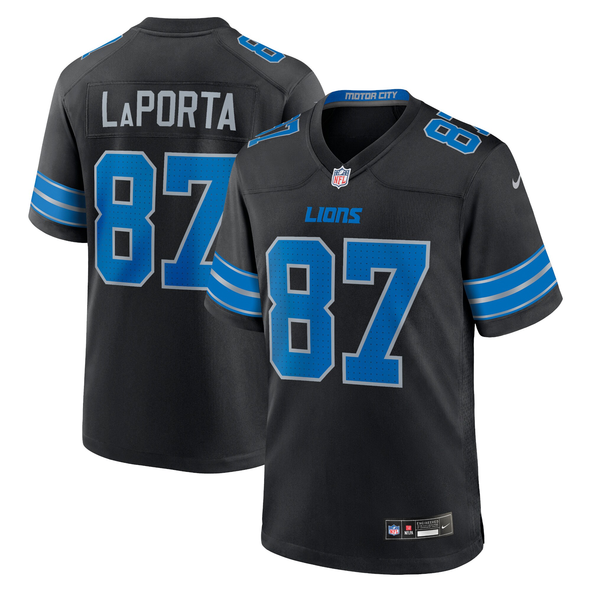 Sam LaPorta Detroit Lions Nike White Game Jersey -  White