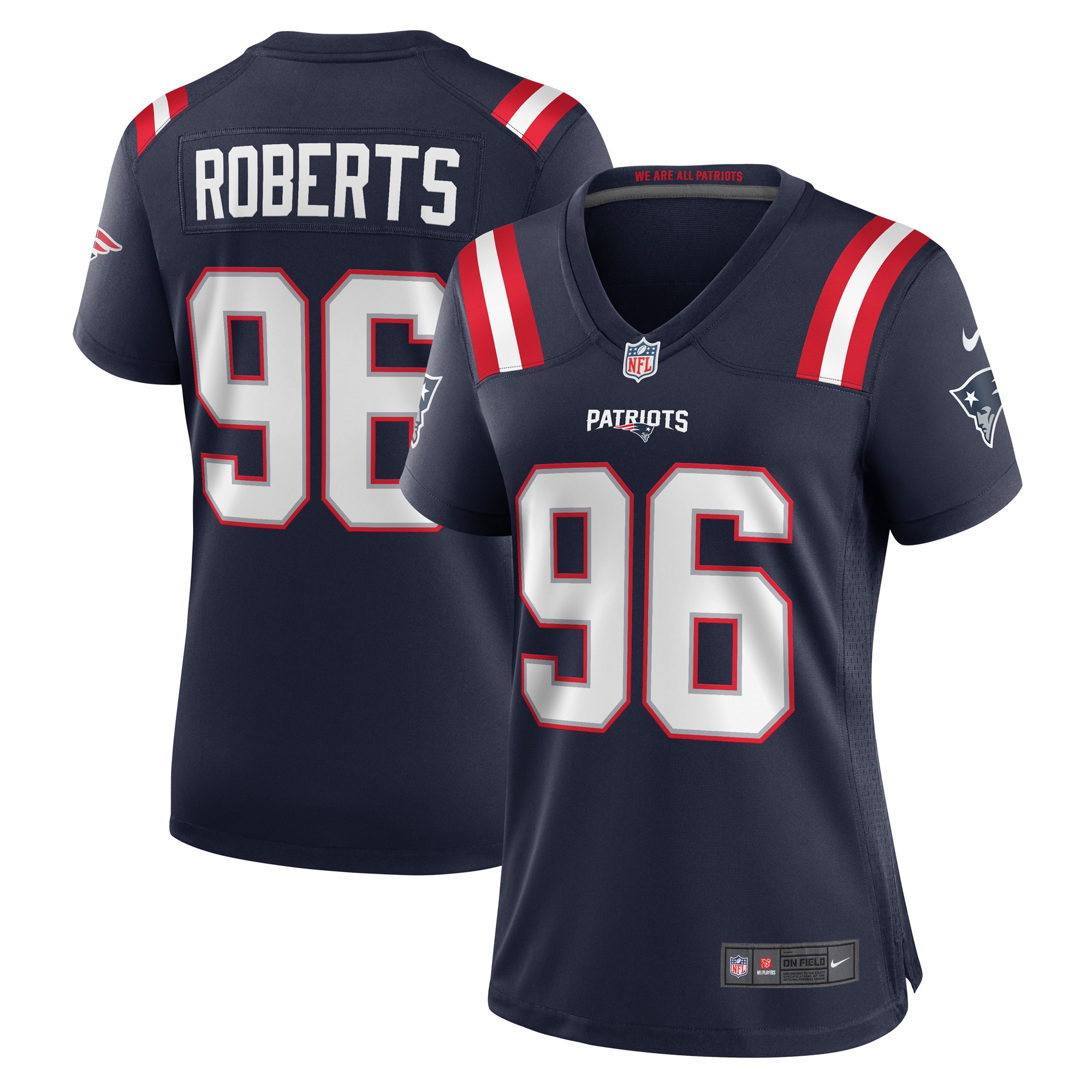 Nike Women's Patriots Sam Roberts Jersey #96 - Ultimate Fan Gear