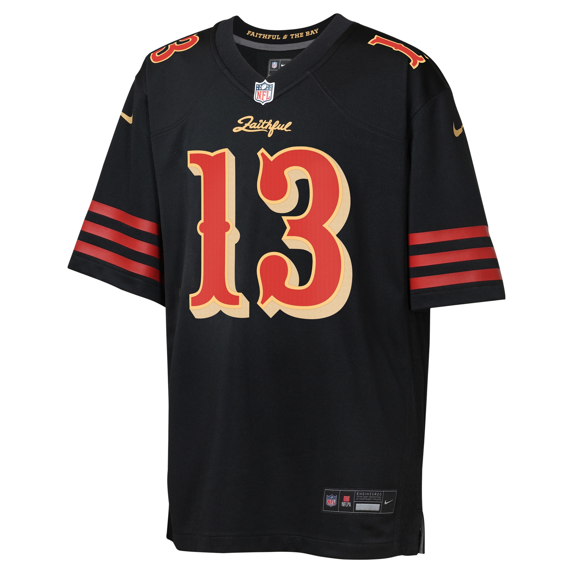 San Francisco 49ers Nike Game Rivalry  Jersey - Black - Brock Purdy - Youth