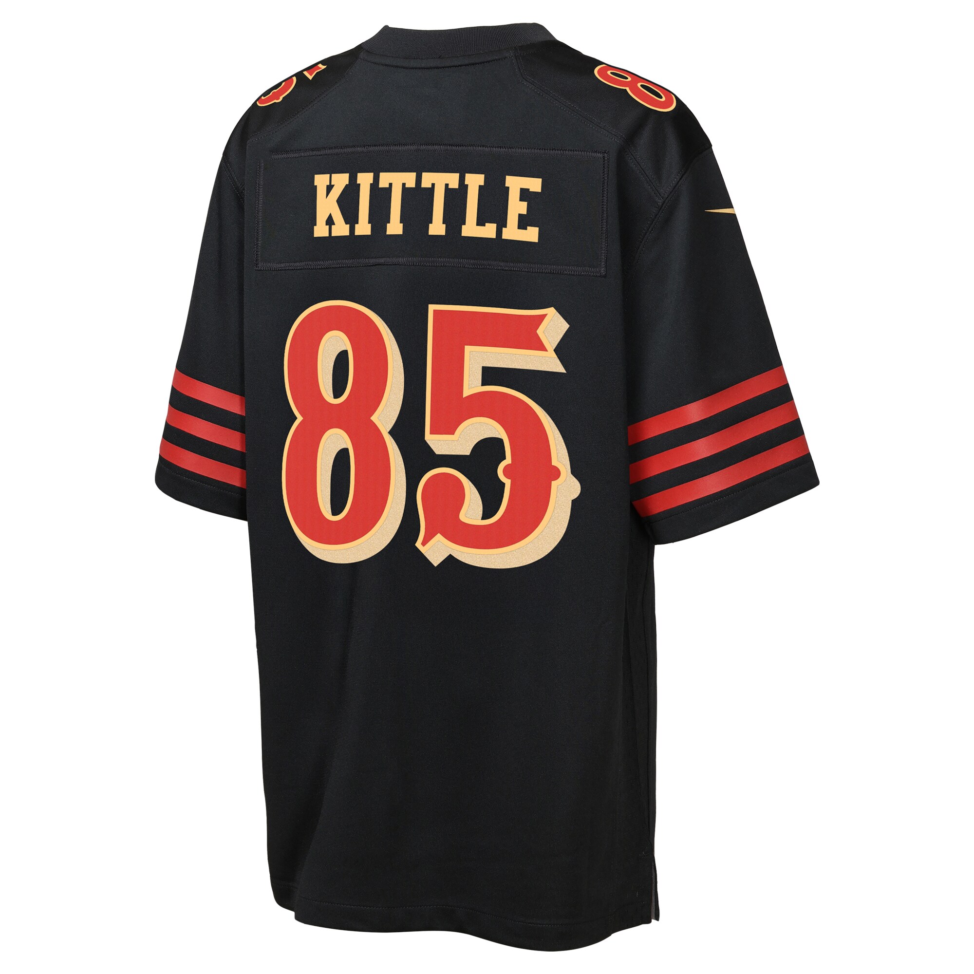 San Francisco 49ers Nike Game Rivalry  Jersey – Black – George Kittle – Youth