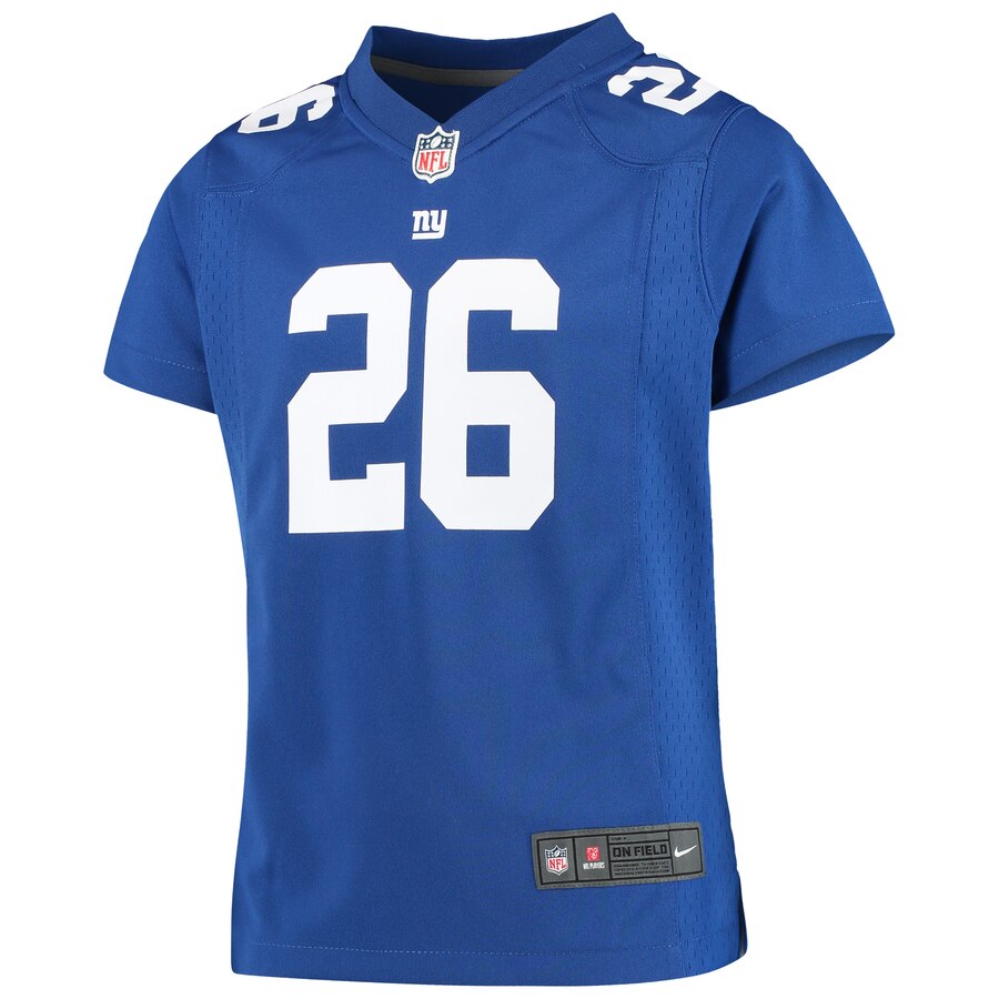 Saquon Barkley New York Giants Nike Girls Youth Game Jersey - Royal