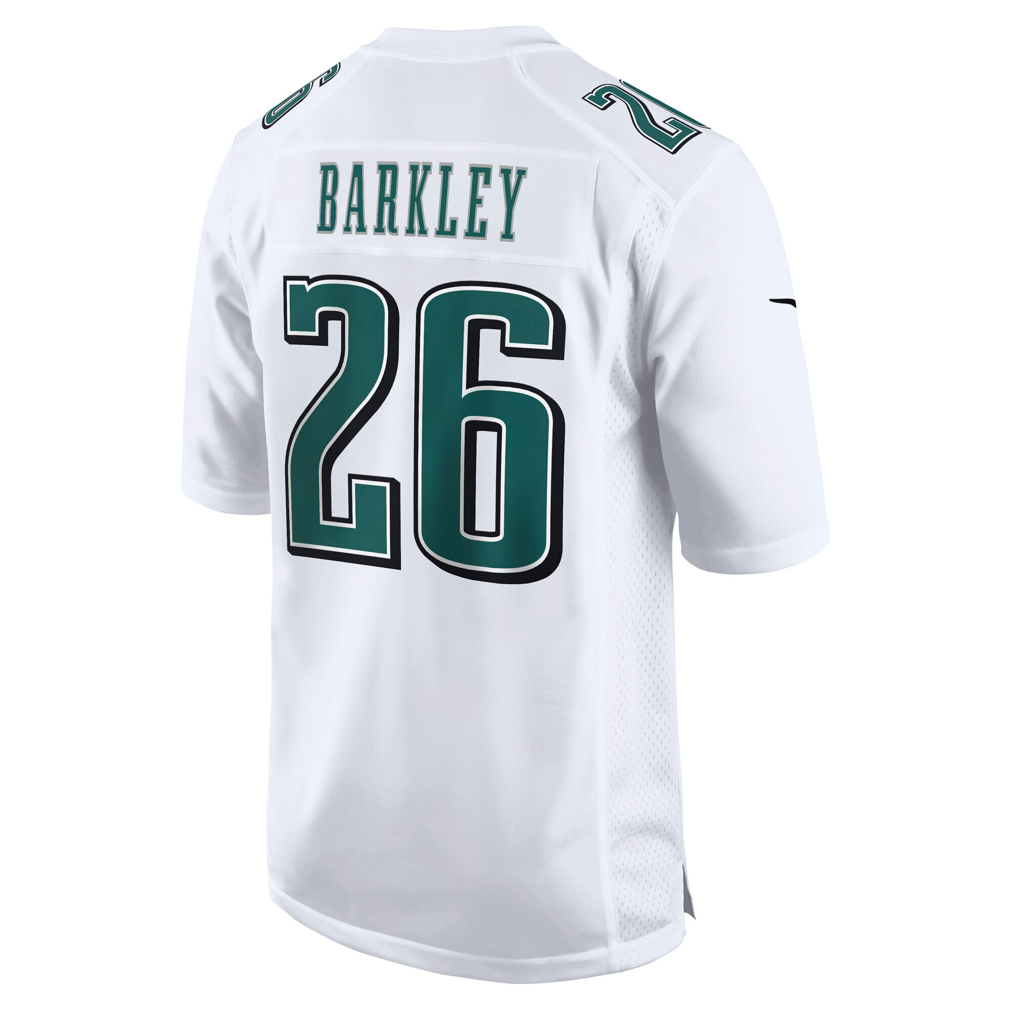 Saquon Barkley Philadelphia Eagles Nike Fashion Game Jersey – Tundra White