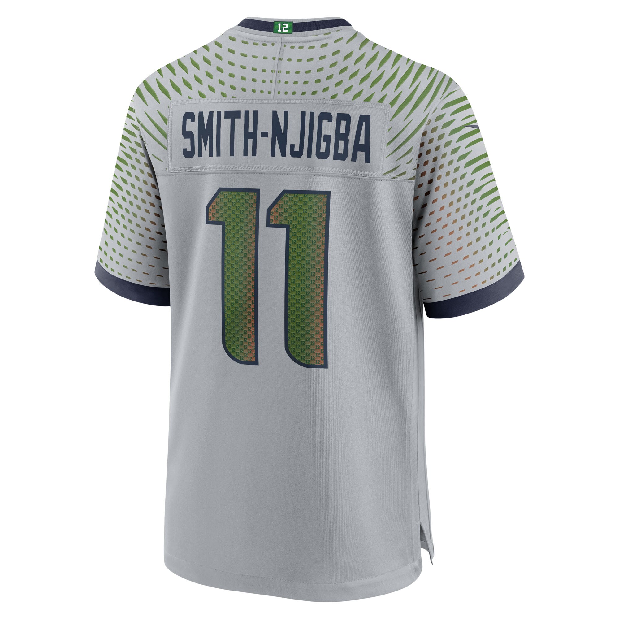 Seattle Seahawks Nike Game Rivalry Jersey – Grey – Jaxon Smith-Njigba – Mens