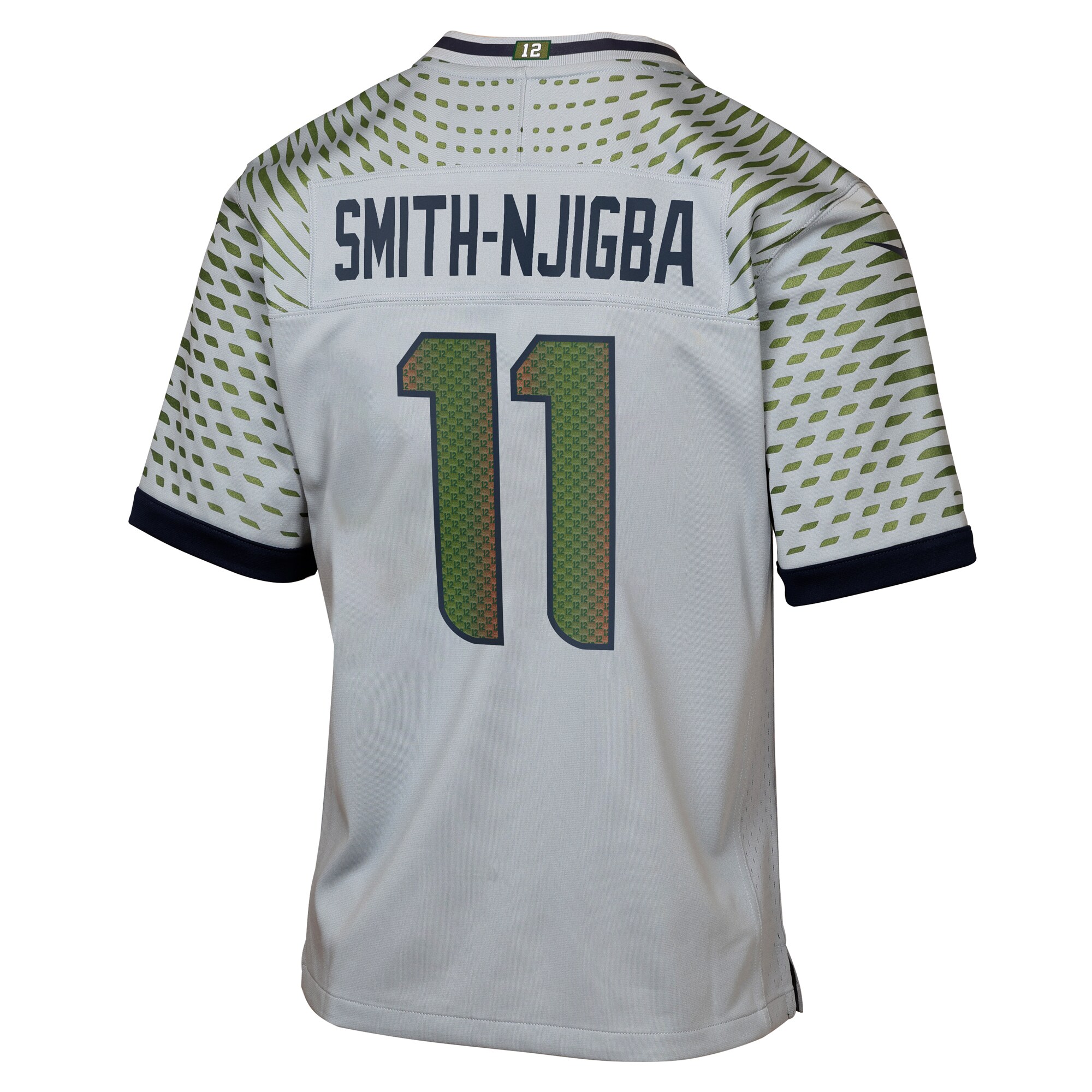 Seattle Seahawks Nike Game Rivalry Jersey – Grey – Jaxon Smith-Njigba – Youth