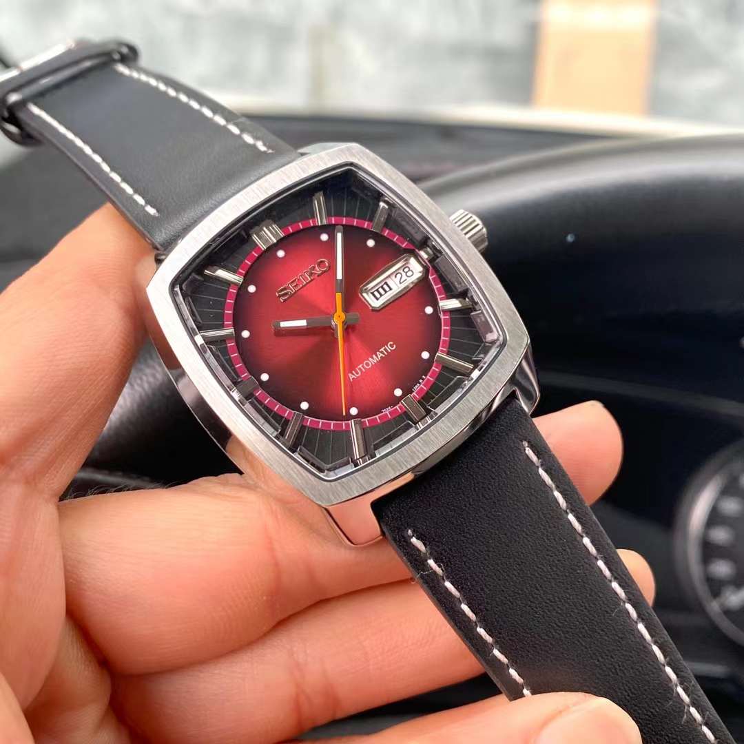 automatic Seiko Red Dial Watch - Seiko Red Dial Automatic Watch - Image 4