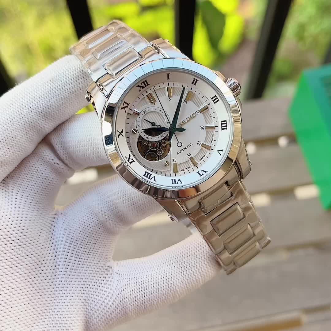 Seiko Automatic White Dial - Stainless Steel Watch