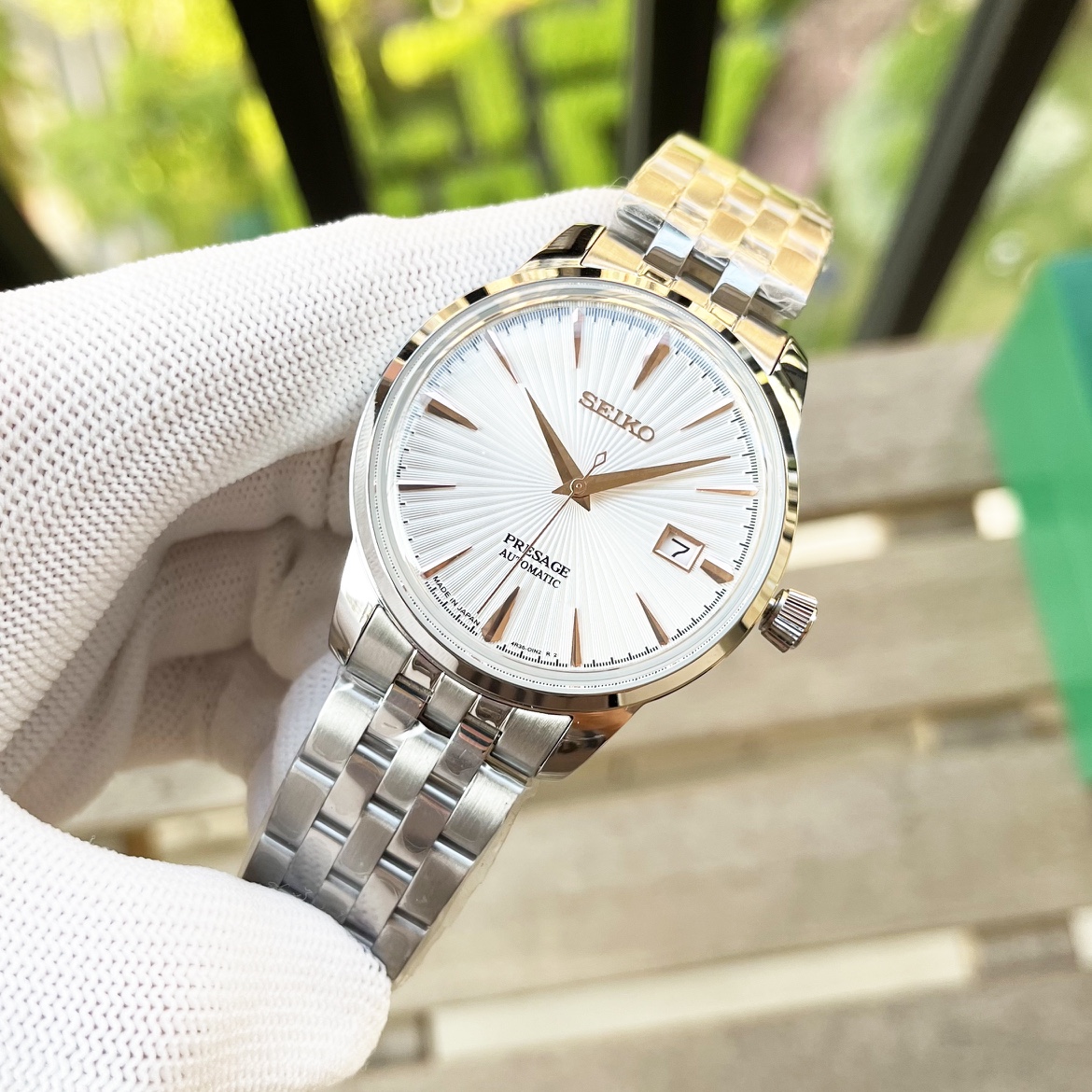 Seiko Silver Dial Automatic - Seiko Presage Silver Dial - Stainless - Image 4