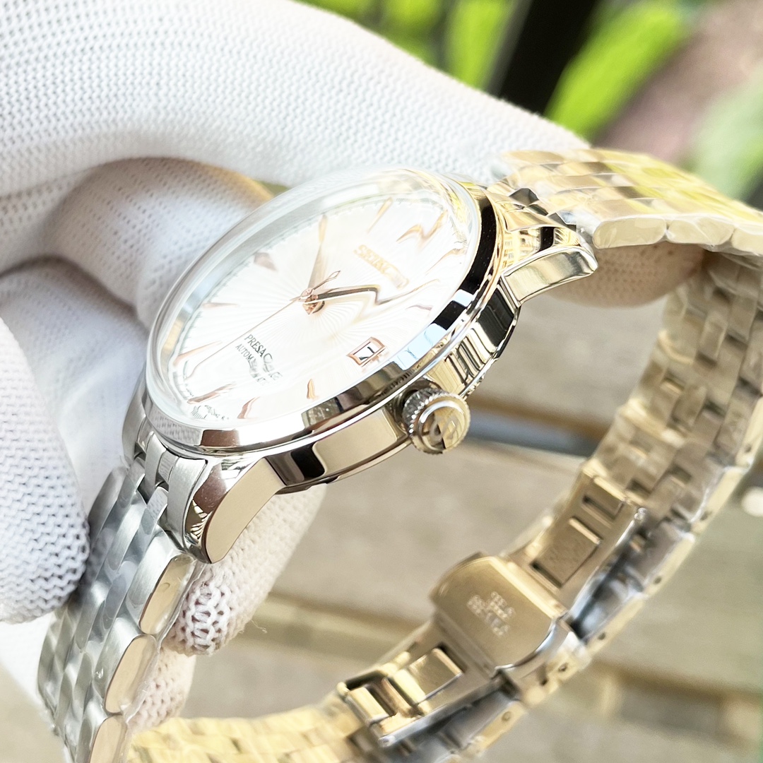 Seiko Silver Dial Automatic - Seiko Presage Silver Dial - Stainless - Image 2