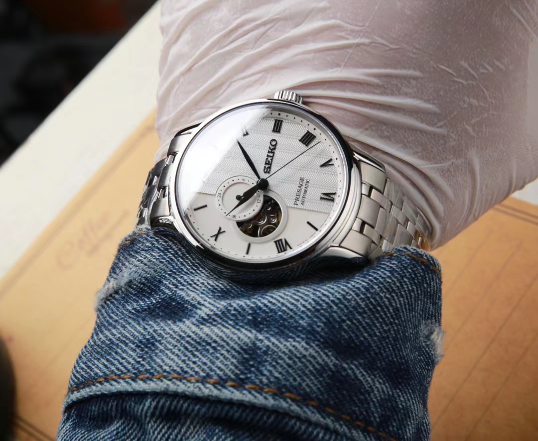 silver Seiko Presage Open Heart - Seiko Presage Open Heart - Silver - Image 3