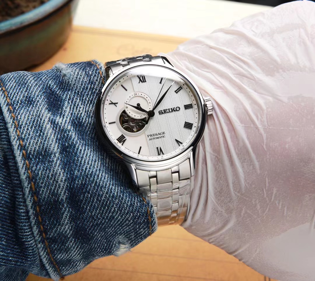 silver Seiko Presage Open Heart - Seiko Presage Open Heart - Silver - Image 2