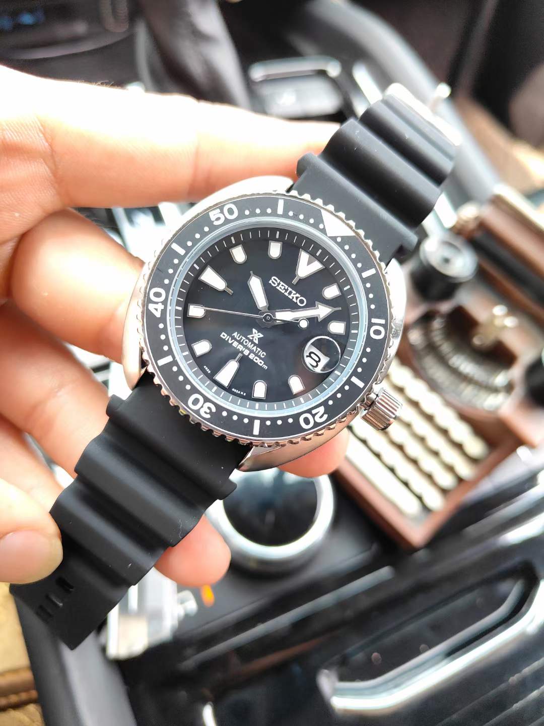 Seiko Prospex Black Rubber - Automatic Diver Watch - Image 2