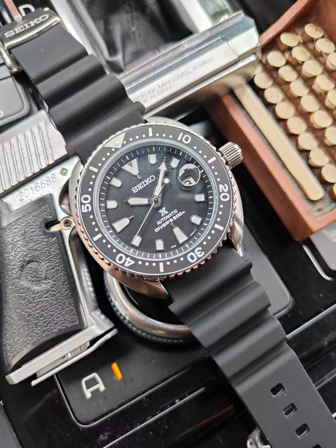 Seiko Prospex Black Rubber - Automatic Diver Watch - Image 6