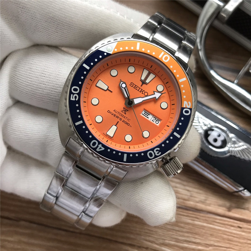 Seiko Orange Turtle Diver - Stainless Steel Automatic Watch - Image 4
