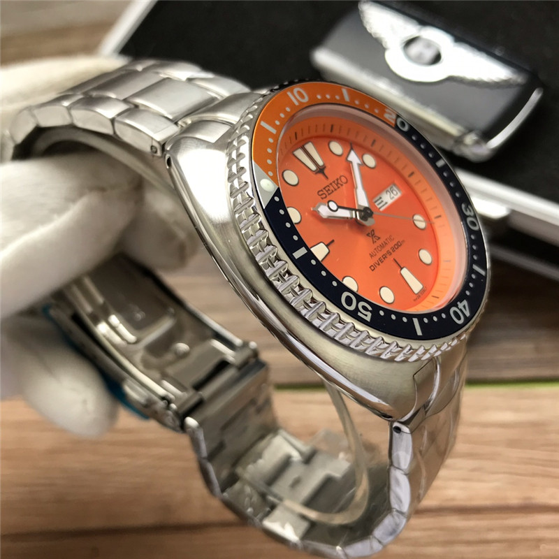 Seiko Orange Turtle Diver - Stainless Steel Automatic Watch - Image 7