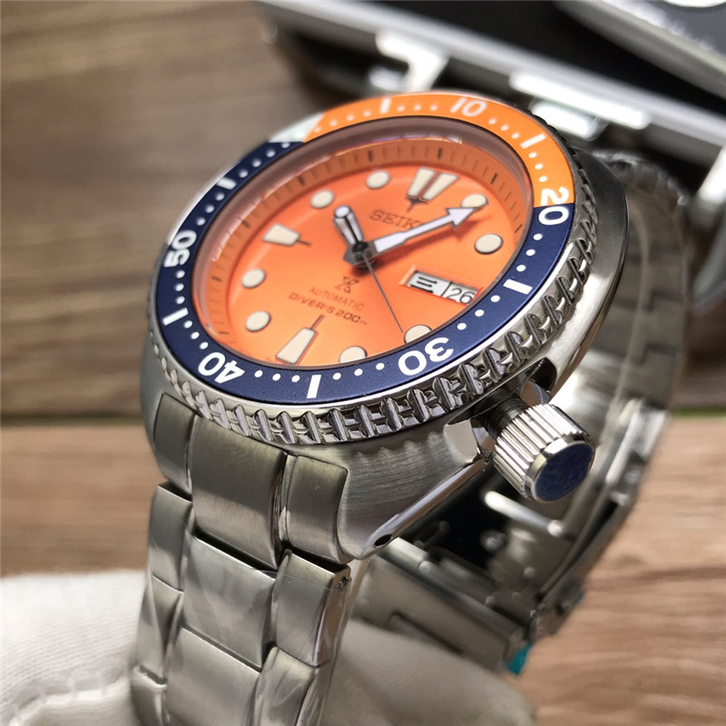 Seiko Orange Turtle Diver - Stainless Steel Automatic Watch - Image 8