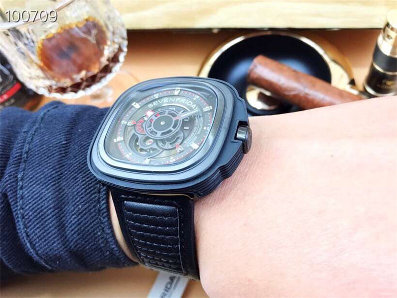 SevenFriday Black Automatic Watch - SevenFriday Industrial Engine - Image 3