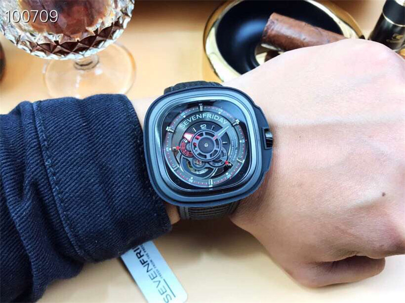 SevenFriday Black Automatic Watch - SevenFriday Industrial Engine - Image 5