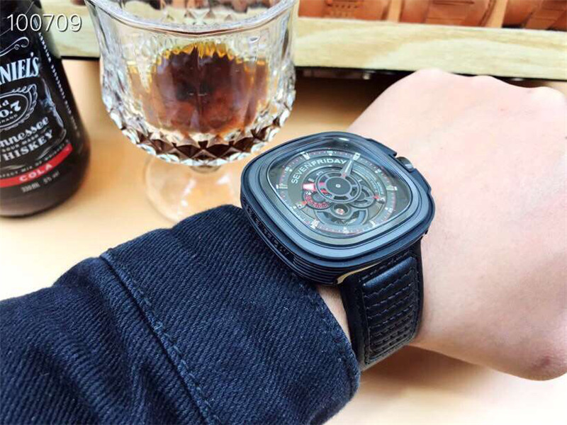 SevenFriday Black Automatic Watch - SevenFriday Industrial Engine - Image 4