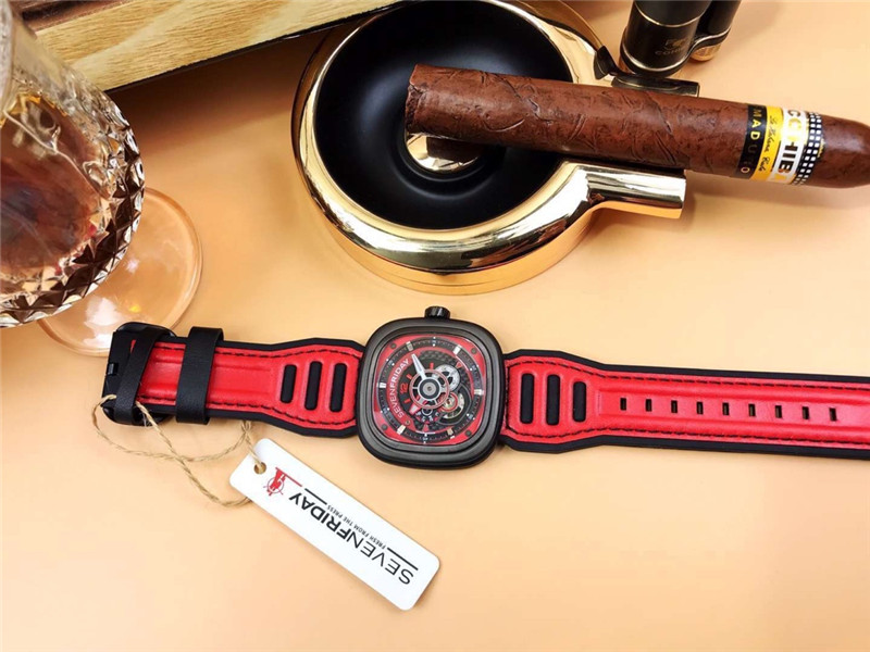SevenFriday P3C/04 Red - Black - Bold Design Watch - Image 4