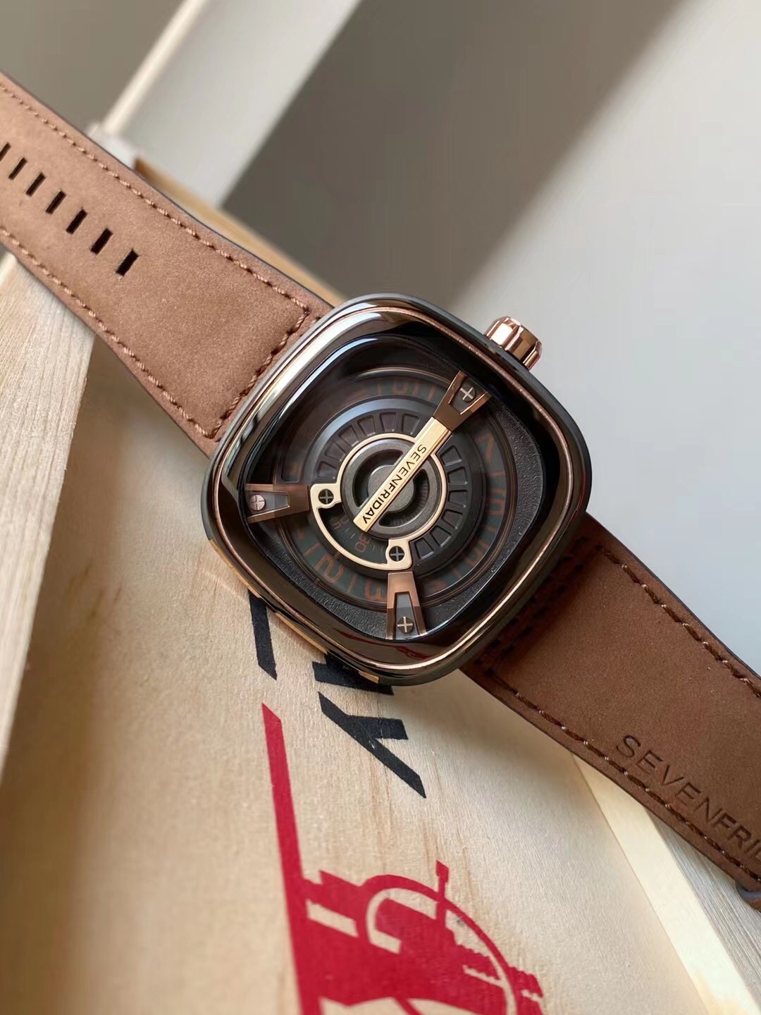 SevenFriday M3/01 Brown - Industrial Design Watch - Image 4