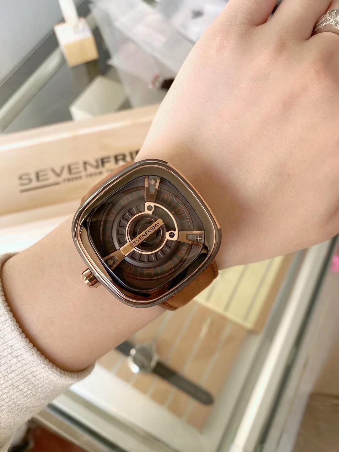 SevenFriday M3/01 Brown - Industrial Design Watch - Image 6