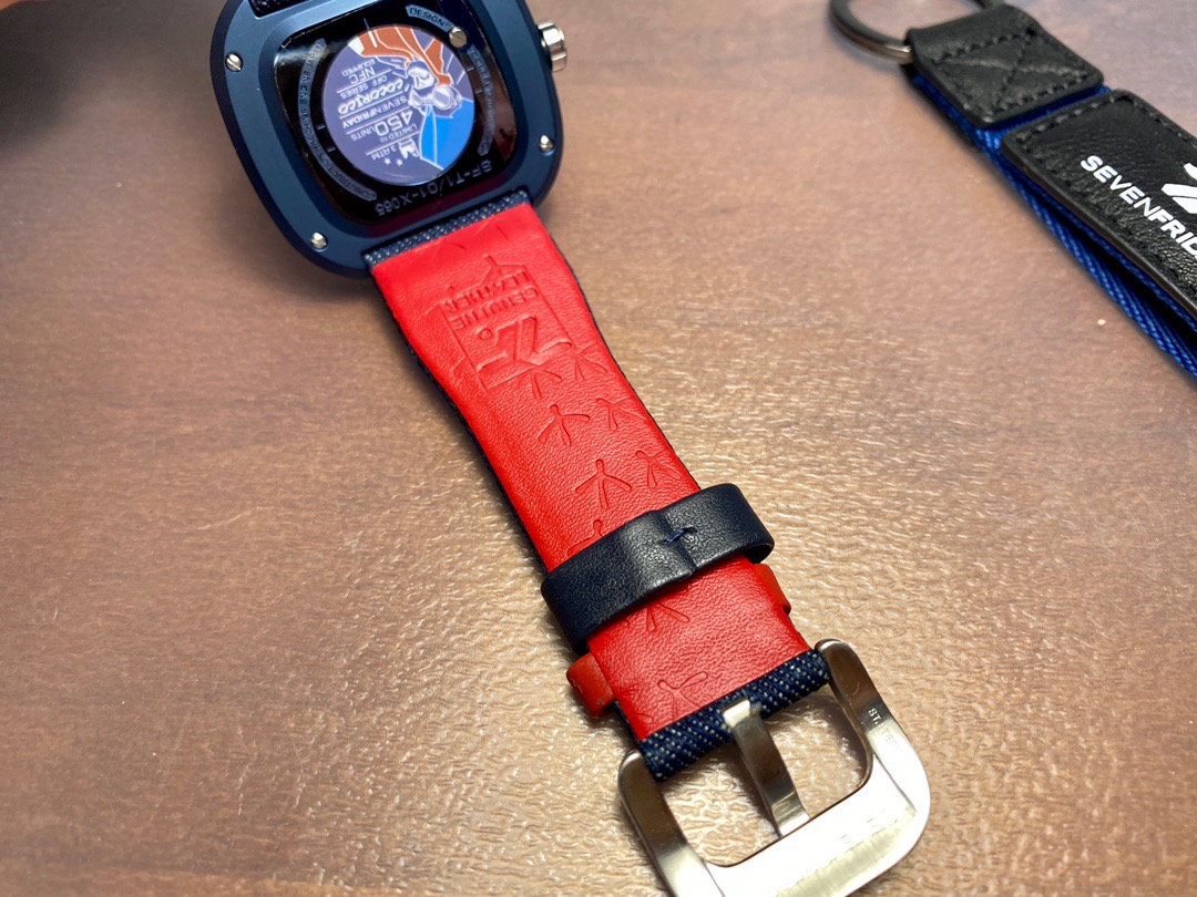 SevenFriday T2/01 Blue Denim Strap Watch - Image 7