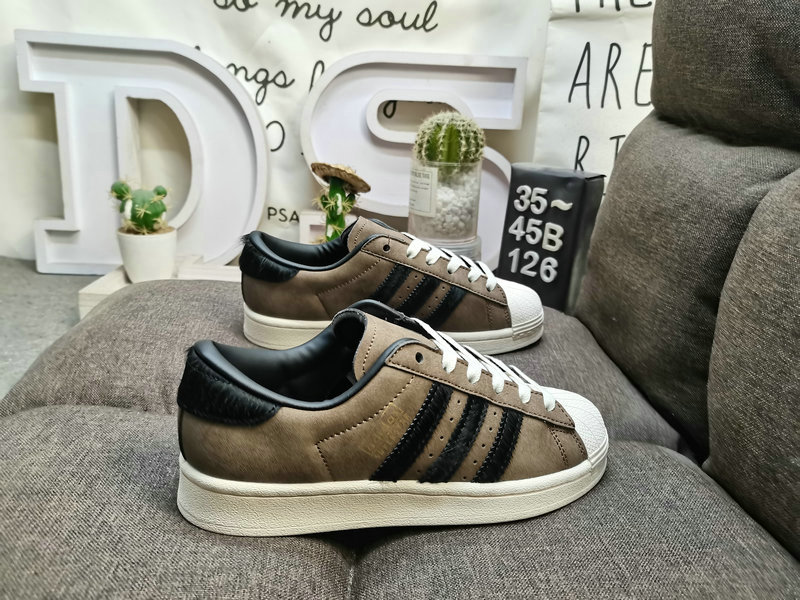 Shoes Adidas 126D Adidas Originals Superstar JI0319 Shell head classic versatile casual sports shoes High density EVA foam soft cushioning midsole pull-up process ❗10