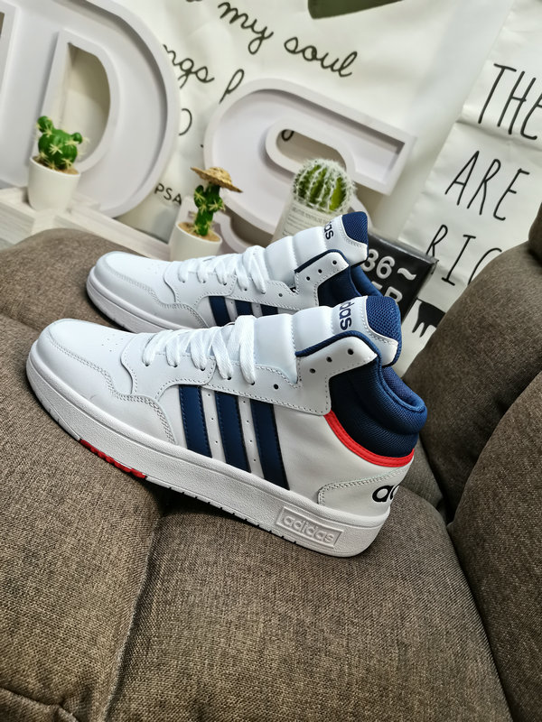 Shoes Adidas 173D Adidas/Adidas☘️ Men’s and women’s shoes couple shoes NEO white shoes Yi Yangqianxi Dilireba celebrity same style HOOPS 3.0 autumn and winter sports casual shoes 28