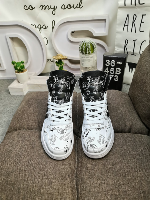 Shoes Adidas 173D Adidas/Adidas☘️ Men’s and women’s shoes couple shoes NEO white shoes Yi Yangqianxi Dilireba celebrity same style HOOPS 3.0 autumn and winter sports casual shoes 28