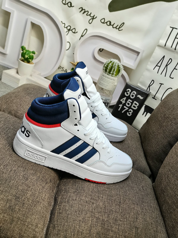 Shoes Adidas 173D Adidas/Adidas☘️ Men’s and women’s shoes couple shoes NEO white shoes Yi Yangqianxi Dilireba celebrity same style HOOPS 3.0 autumn and winter sports casual shoes 28