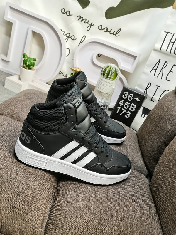 Shoes Adidas 173D Adidas/Adidas☘️ Men’s and women’s shoes couple shoes NEO white shoes Yi Yangqianxi Dilireba celebrity same style HOOPS 3.0 autumn and winter sports casual shoes 28