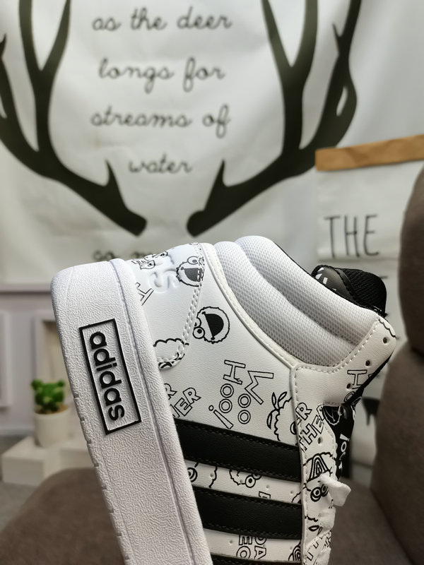 Shoes Adidas 173D Adidas/Adidas☘️ Men’s and women’s shoes couple shoes NEO white shoes Yi Yangqianxi Dilireba celebrity same style HOOPS 3.0 autumn and winter sports casual shoes 28