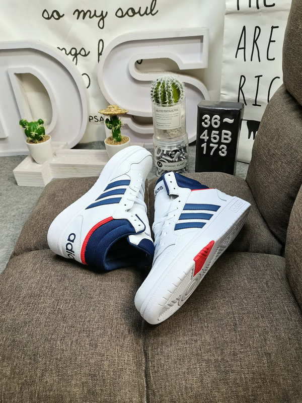 Shoes Adidas 173D Adidas/Adidas☘️ Men’s and women’s shoes couple shoes NEO white shoes Yi Yangqianxi Dilireba celebrity same style HOOPS 3.0 autumn and winter sports casual shoes 28