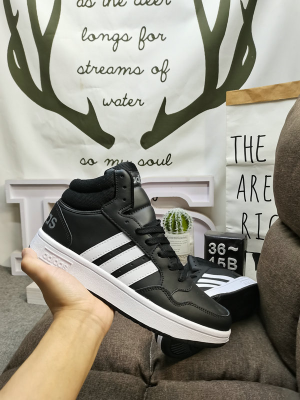 Shoes Adidas 173D Adidas/Adidas☘️ Men’s and women’s shoes couple shoes NEO white shoes Yi Yangqianxi Dilireba celebrity same style HOOPS 3.0 autumn and winter sports casual shoes 28