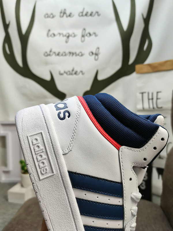 Shoes Adidas 173D Adidas/Adidas☘️ Men’s and women’s shoes couple shoes NEO white shoes Yi Yangqianxi Dilireba celebrity same style HOOPS 3.0 autumn and winter sports casual shoes 28