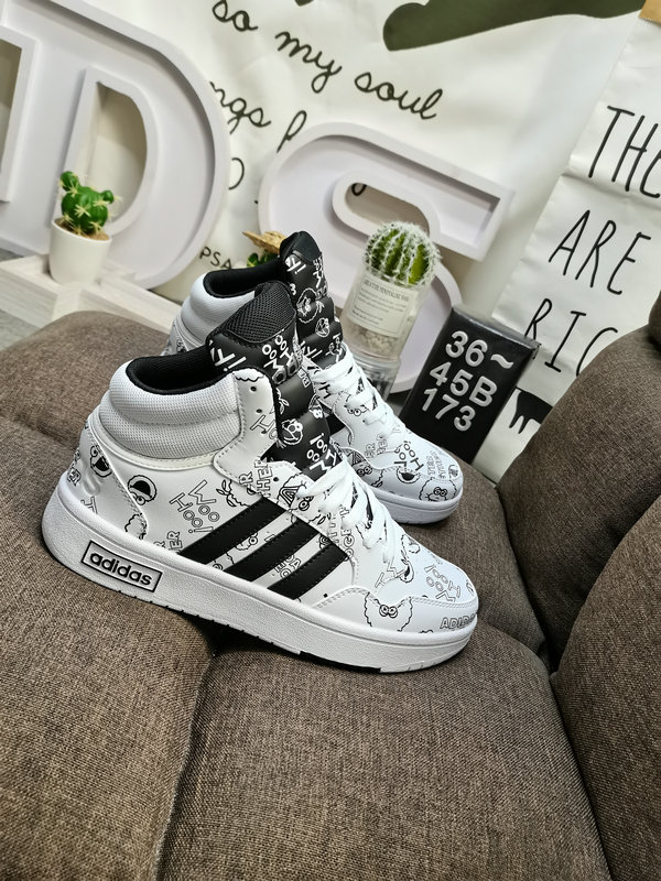 Shoes Adidas 173D Adidas/Adidas☘️ Men’s and women’s shoes couple shoes NEO white shoes Yi Yangqianxi Dilireba celebrity same style HOOPS 3.0 autumn and winter sports casual shoes 28