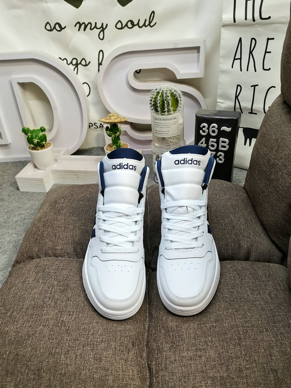 Shoes Adidas 173D Adidas/Adidas☘️ Men’s and women’s shoes couple shoes NEO white shoes Yi Yangqianxi Dilireba celebrity same style HOOPS 3.0 autumn and winter sports casual shoes 28