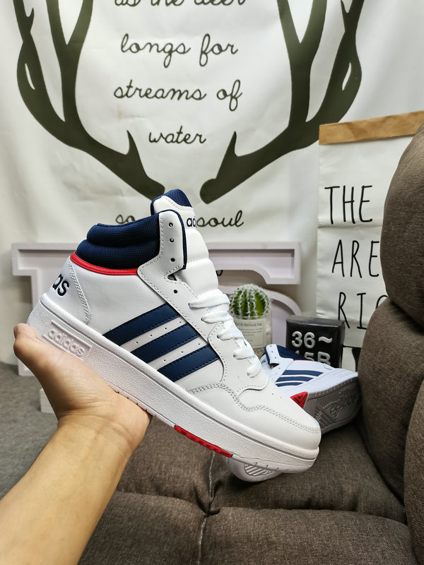 Shoes Adidas 173D Adidas/Adidas☘️ Men’s and women’s shoes couple shoes NEO white shoes Yi Yangqianxi Dilireba celebrity same style HOOPS 3.0 autumn and winter sports casual shoes 28