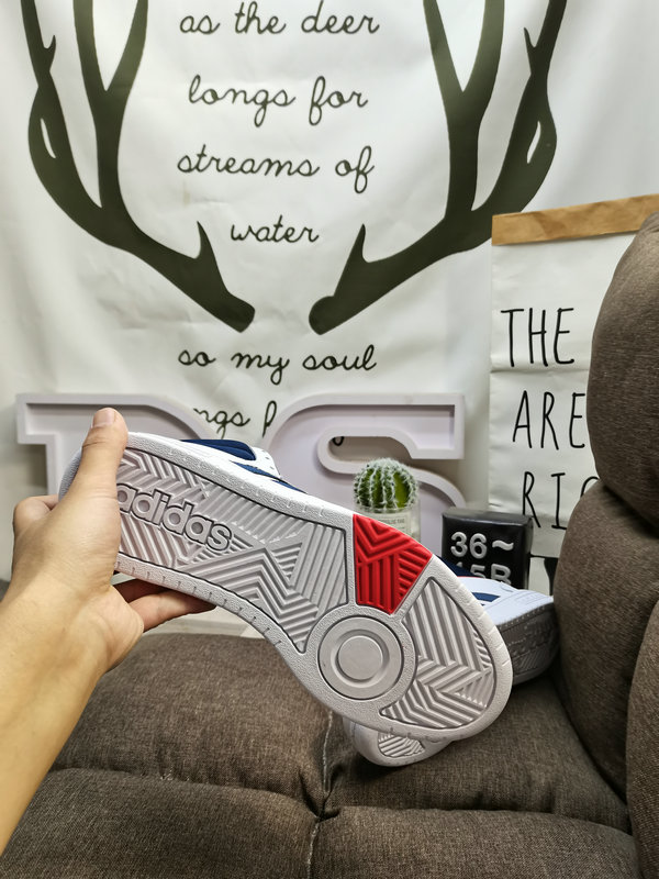 Shoes Adidas 173D Adidas/Adidas☘️ Men’s and women’s shoes couple shoes NEO white shoes Yi Yangqianxi Dilireba celebrity same style HOOPS 3.0 autumn and winter sports casual shoes 28