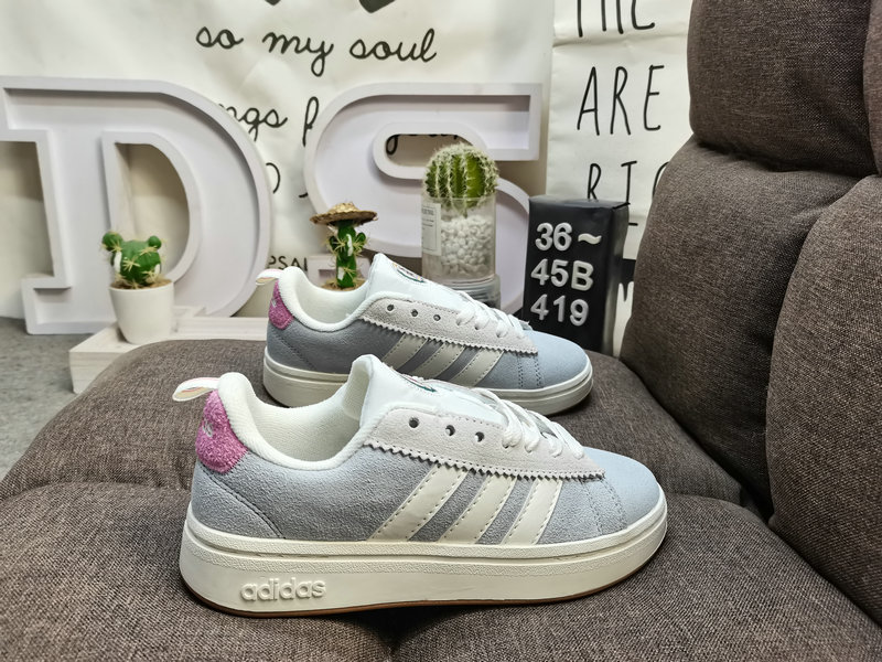 Shoes Adidas 419D Adidas NEO Anti-slip Lightweight Low-top Courtbeat Casual Sneakers This lifestyle sneaker is inspired by the rich history of adidas tennis shoes, combining classic style with modern temperament and tailoring.