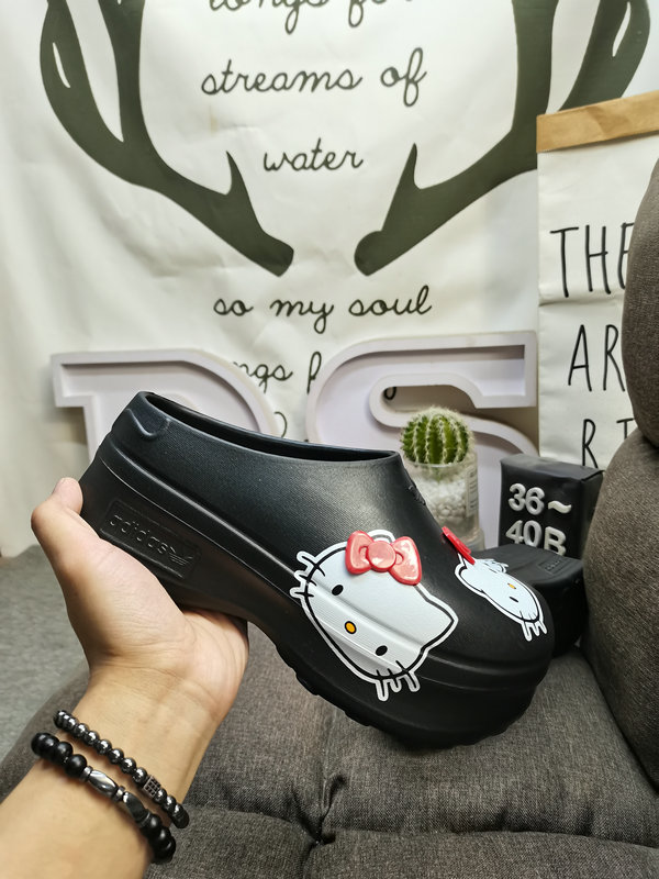 Shoes Adidas 535Dadidas Adifom Stan Mule IH0280 Adidas clover thick-soled casual slippers Height-increasing shoes Summer comfortable non-slip wear-resistant foam material 10