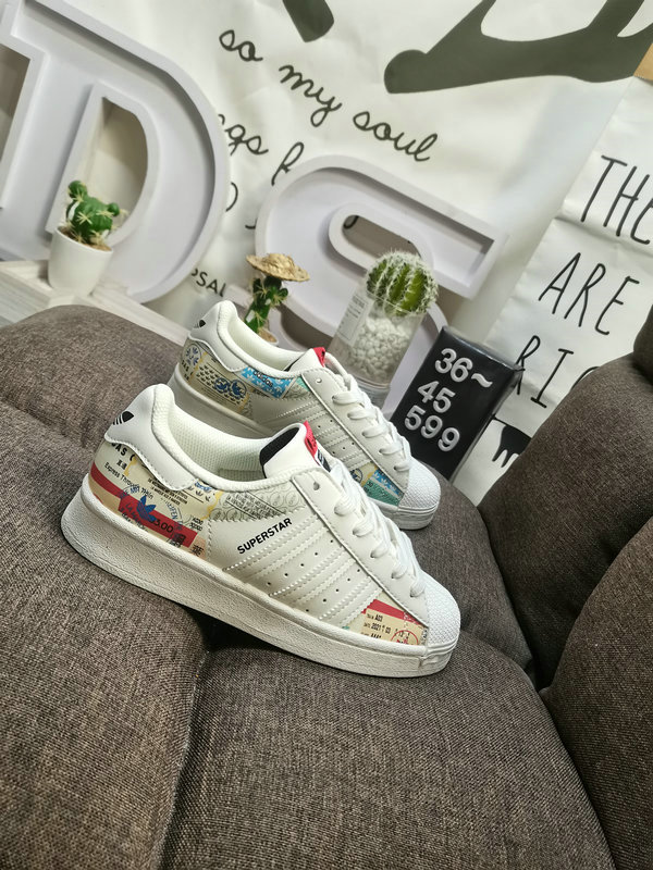 Shoes Adidas 599D Adidas Originals Superstar shell head classic versatile casual sports shoes with wear-resistant upper #High-density EVA foam soft cushioning midsole pull-up process ❗58