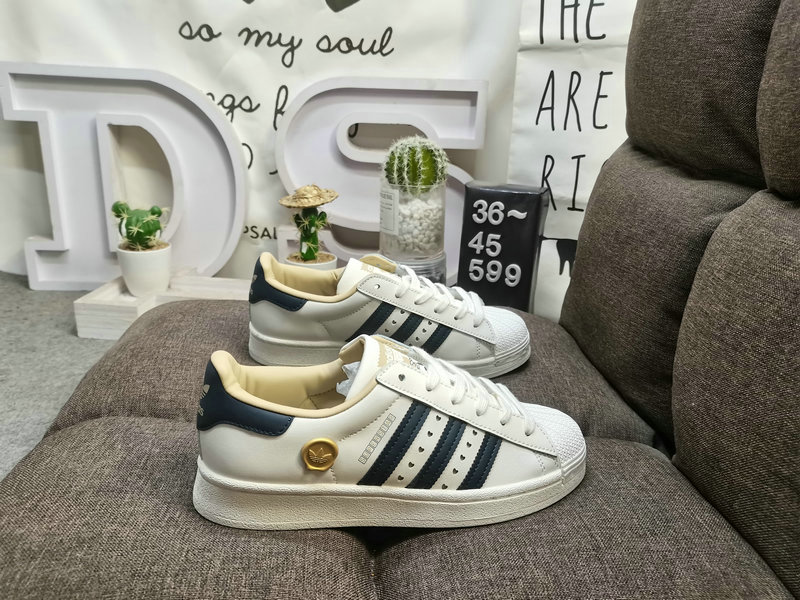 Shoes Adidas 599D Adidas Originals Superstar shell head classic versatile casual sports shoes with wear-resistant upper #High-density EVA foam soft cushioning midsole pull-up process ❗58